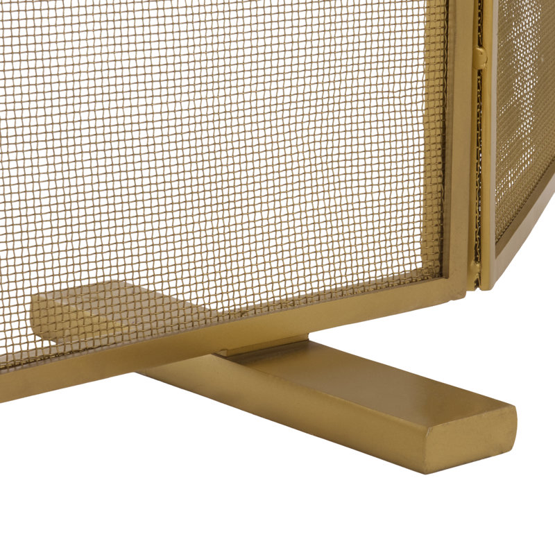 Pare-étincelles pliable Trista, Brass