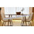 47.2'' Dining Table Set, Rectangular Modern Kitchen Table Set for Kitchen, Dining Room(1 Table 4 Chairs)-107369772-106341773
