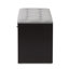 Polyester Blend Upholstered Storage Bench