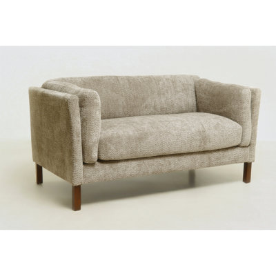 Causeuse moderne en tissu chenille de 58,27 pouces, canapé décoratif, avec coussin amovible, salon, bureau, salon, chameau