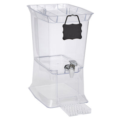 Buddeez Break Resistant 3 Gallon Tritan (Tm) Beverage Dispenser With Party Top Lid And Drip Tray