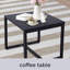 Ensemble de meubles de patio 3 pièces en osier avec chaises pivotantes et table basse-814113090