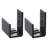 Adjustable U Shape Floor Guide Wall Mounted Sturdy Black Sliding Barn Door Hardware