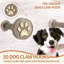 Porte-laisse rustique pour chien - Support mural avec crochets à clés décoratifs en forme d'os pour vestibule - Rangement pour accessoires pour animaux de compagnie (blanc vieilli)