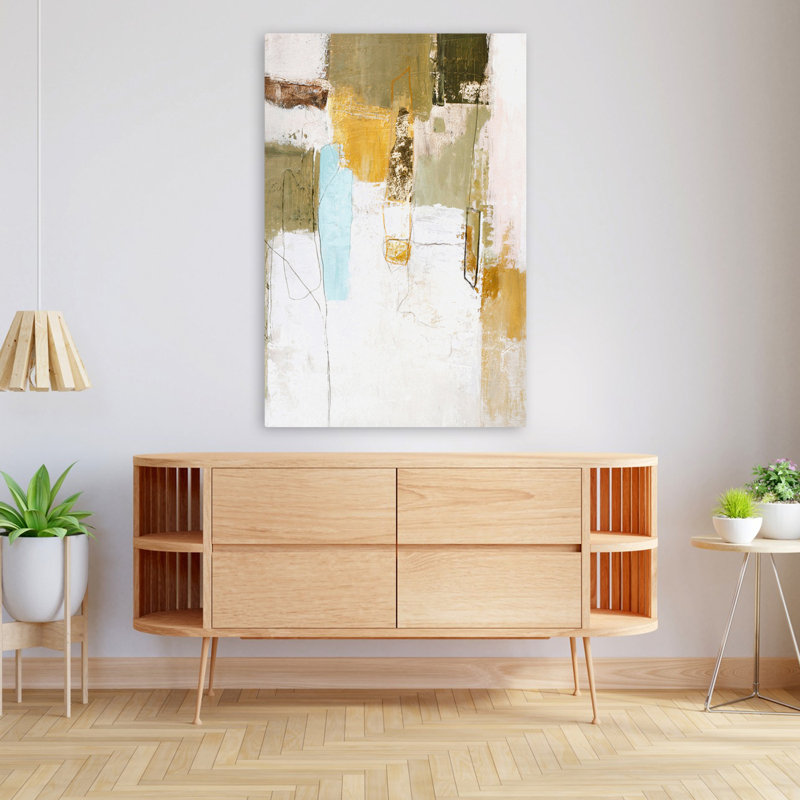 Mingle 3 - Art abstrait, H 48 po x l 32 po