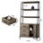 68.9"H Ladder Bookcase With 3 Drawers, 1 Cabinet With Adjustable Shelf-631607327