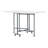 58.75'' x 36.5'' Foldable Craft Table with Wheels