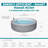 Bestway SaluSpa Hawaii Smart AirJet Inflatable Hot Tub with EnergySense Cover