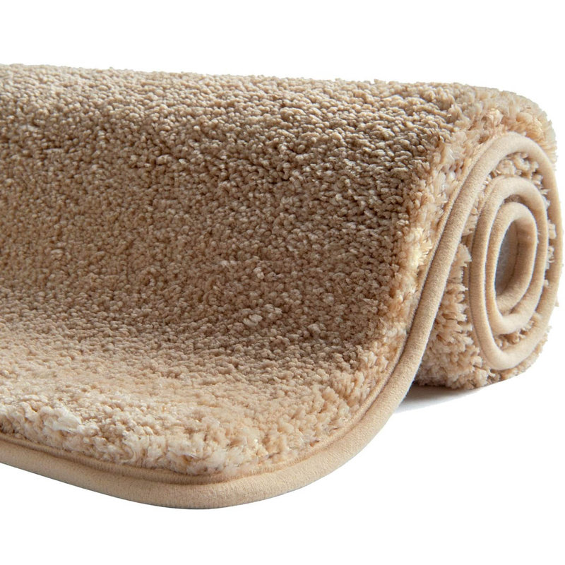 Rectangle Bath Mat, Creme Beige, 50cm, 80cm