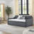 Twin Size Upholstery Daybed With Twin Size Erectable Trundle And USB Charging Design-19538693