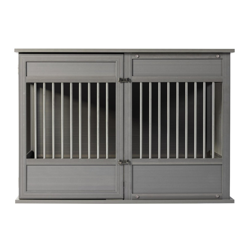 Cage pour chien ECOFLEX Horizon Easy Access, Très grand (H 30,24 po x l 27,87 po x P 42,99 po), Gris
