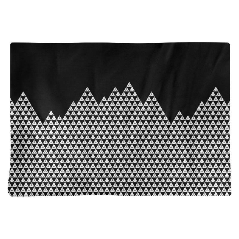 Napperon en coton 18 po Mountain, Noir