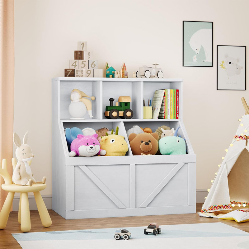 90cm H x 90cm W Bookcase, Beige
