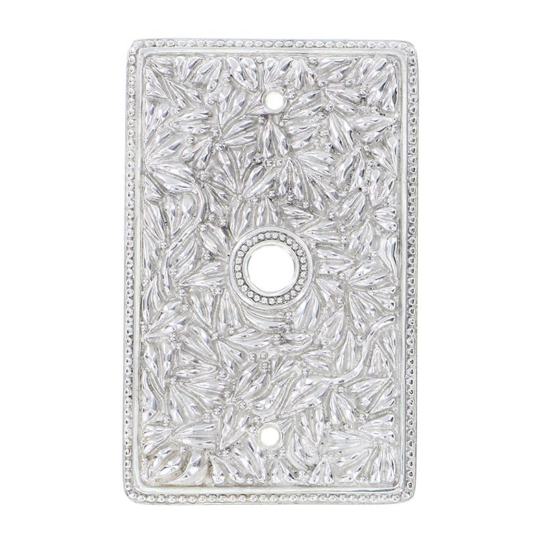 San Michele 1-Gang Coax Wall Plate, Polished Nickel