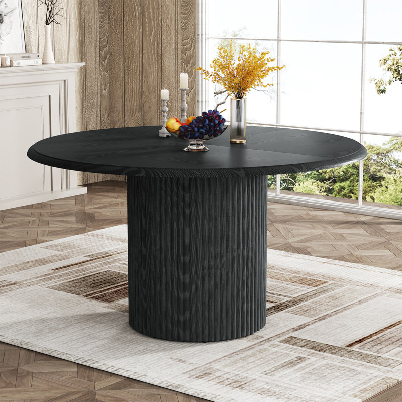 Round Metal Base Dining Table