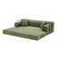 Canapé-lit convertible, canapé-lit pliant en tissu mélangé à deux tons avec structure de forme fixe, canapé-lit de salon pour chambre à coucher de salon-125543516