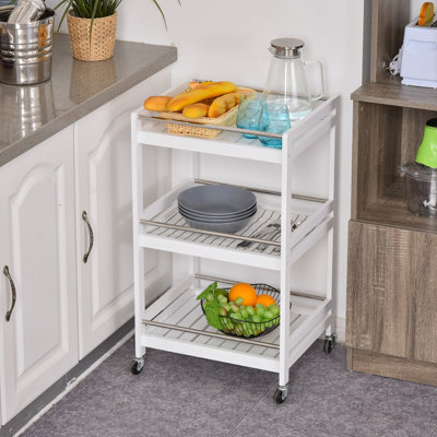 Wood Bar Cart