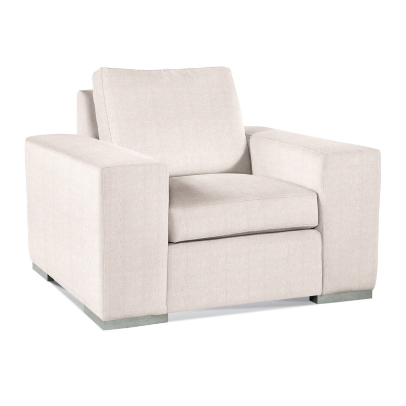 Memphis Armchair, White Sugar Performance; 0863-91, Honey
