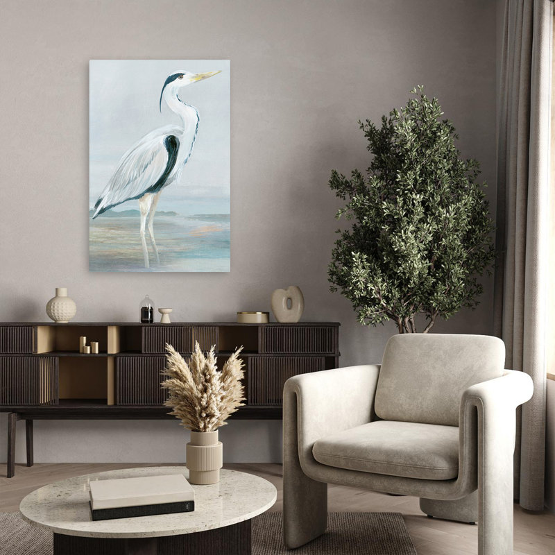 Oiseau et héron héron côtier I Art, H 36 po x l 24 po