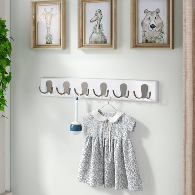 Porte-manteau mural double crochet BirdRock Home (blanc)