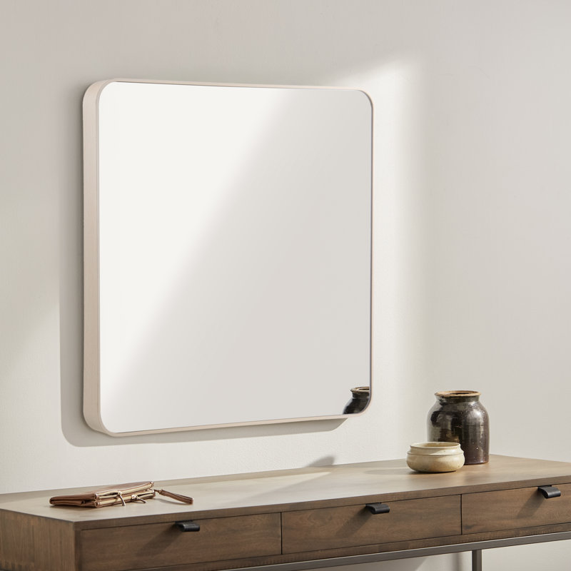 Miroir pleine longueur Destefano Essence, 32 po x 32 po, Chêne blanchi
