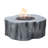 Manchester Outdoor Classic Concrete Fire Table 45,000 BTU - Includes Lava Rocks & PVC Cover-80411721-49259714