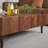 Modern simple black walnut coffee table-107556464