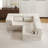 Compression Mahjong Sofa,Convertible Floor Sofa Bed,Diy Boneless Modular Sectional Sofa,No Assembly Required,Circle Fleece Fabric,Oversized 3 Seater With 3 Pillows-2140321269