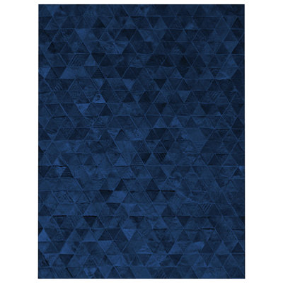 Art Hide Cowhide Area Rug in Blue