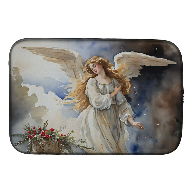 Christmas Angel Dish Drying Mat