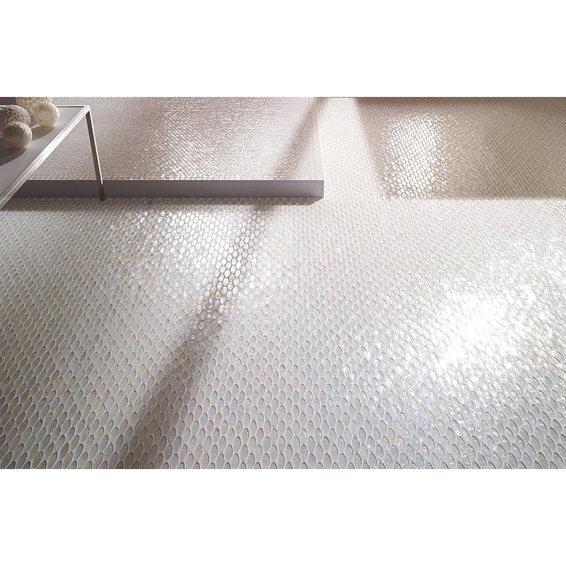 7/8" x 7/8" Domes Glass Mosaic, Shadow