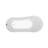 67" Streamline Clawfoot Soaking Acrylic Bathtub-62783493-76887956