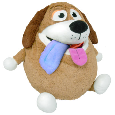 Tummy Stuffers: Chien - brun - peluche de rangement, peut contenir des articles-couvertures-jouets à l'intérieur, Stuff-Store-Play, compagnon de caractère animal doux pour enfants, Huggable