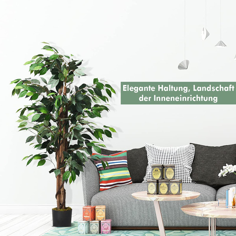 120cm Faux Fiddle Leaf Fig Tree in Pot