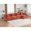 Canapé Cloud 4 places, canapé modulaire moderne pour le salon, coussin rembourré à double couche confortable, tissu chenille respirant