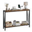 Console, table de vestibule avec rangement, canapé industriel avec design en V, console étroite à 2 niveaux-262810203-258119046