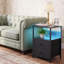 39cm W Night Stand with Charger Station and LED Lights, 2 Drawer Nightstand-41046032