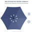130cm Lighted Market Parasol-99323866
