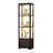  Display Shelf With 3 Color Light, Dimmable Led Floor Lamp With Shelves, Bookshelf With Drawer, Display Standing Shelf Unit For Bedroom, Living Room, Black