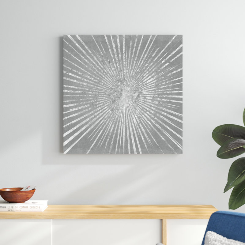 Silver Sunburst I, H 30 po x l 30 po