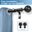 Tringle à rideau simple en forme de bonnet en acier Verna-889625391-889625388