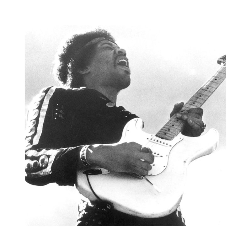 Jimi Hendrix (1942-1970) - Wrapped Canvas Print, 30.48 cm H x 30.48 cm W