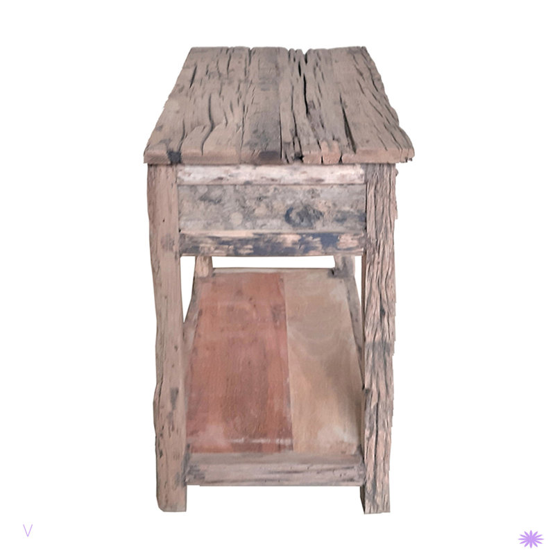 Rustic 2-Drawer Kitchen Island