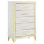 Commode blanche 5 tiroirs Chesney
