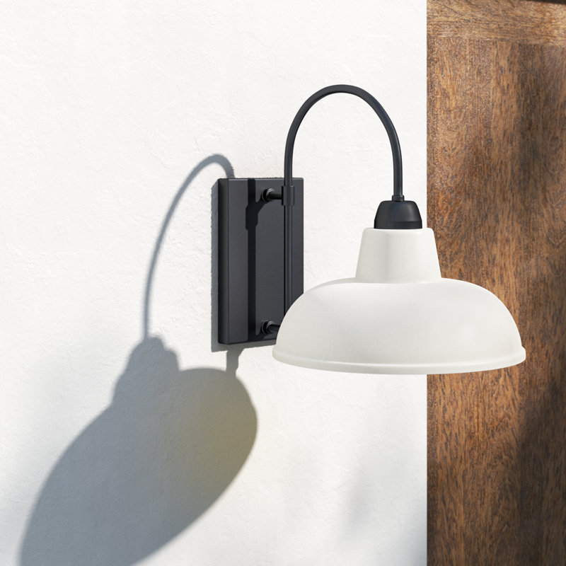 Loma Aluminum Wall Light, White/Black