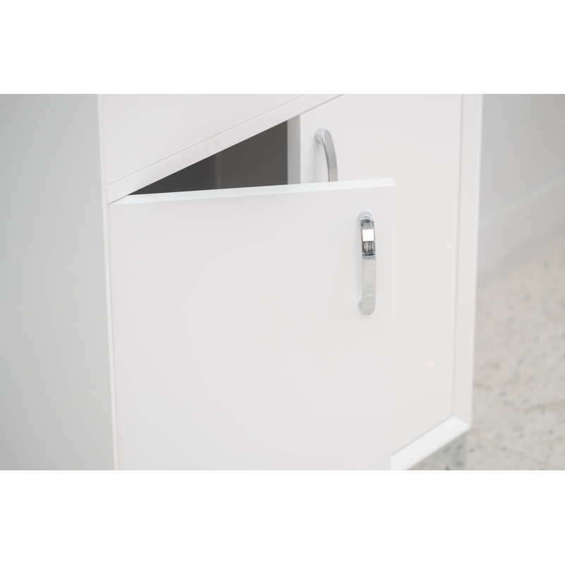 Meuble-lavabo blanc 20 "avec lavabo en porcelaine intégré Eterna
