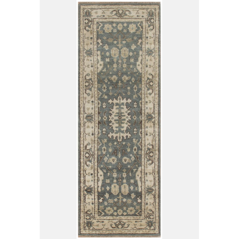 Tapis de couloir vert 2 pi 11 po x 8 pi 2 po One-of-a-Kind