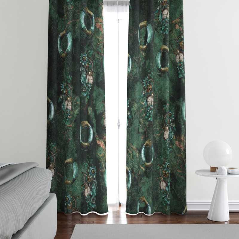 Semi Sheer Curtain, 20" W x 52" L