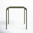 Abra 28" W x 28" D Square Steel Outdoor Dining Table-1547568497