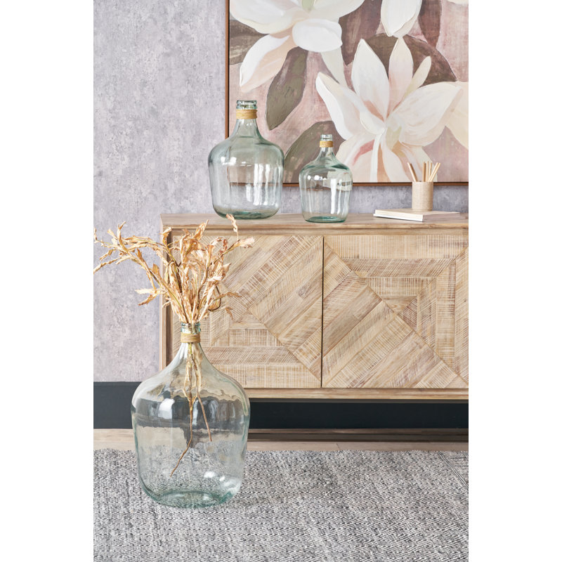 Handmade Glass Decorative Bottle, Large